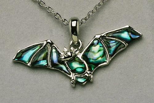 Wild Pearle Flying Bat Necklace