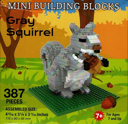 Gray Squirrel Mini Building Blocks
