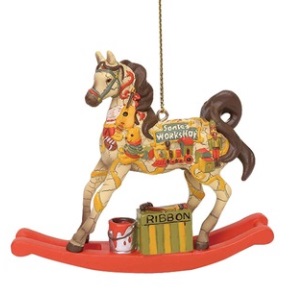 Santa's Workshop Pony Ornament