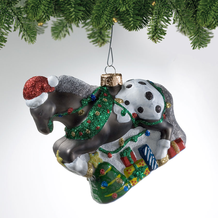 Appy Holidays Blown Glass Ornament