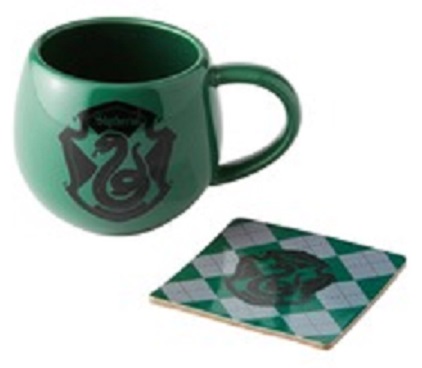 Slytherin Crest Mug and Coaster Set