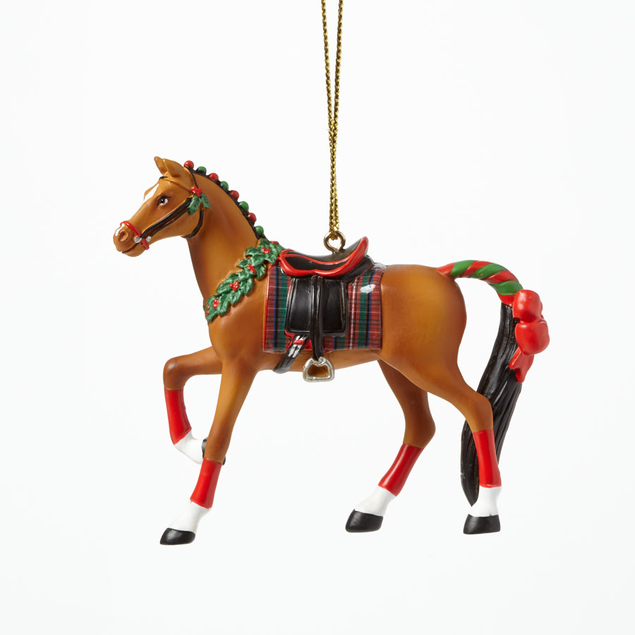 Ornament English Holiday Pony