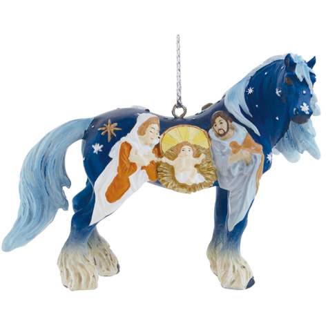 Nativity Clydesdale Ornament